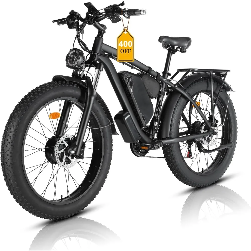Dual Motor Ebike Kit 2000W - دراجة كهربائية للبالغين، محرك مزدوج 2000