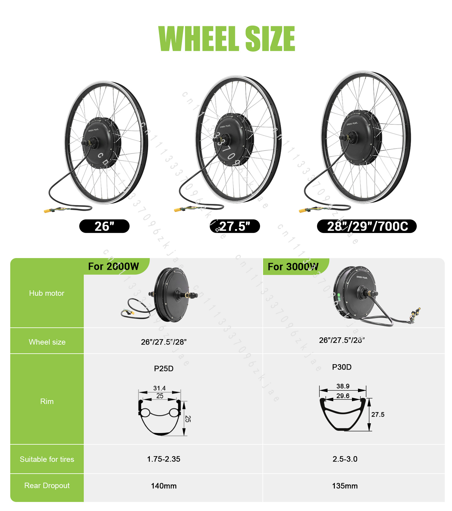 محرك محور عديم الفرشاة عالي ال - مراجعة Gearless Hub Motor Conversion Kit 2000W With Display وسعره