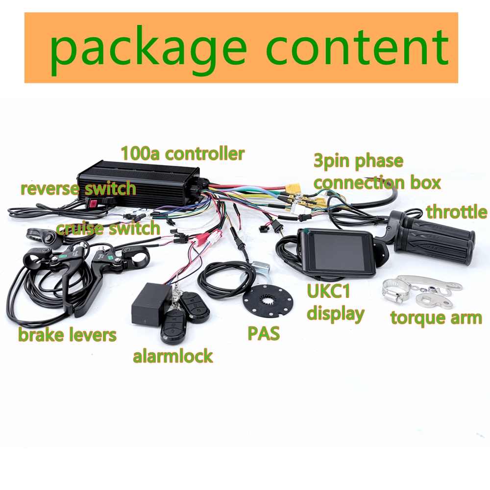 NBpower 72V 5000W 70-90km/h BL - مراجعة 5000W Hub Motor Kit 72V وسعره