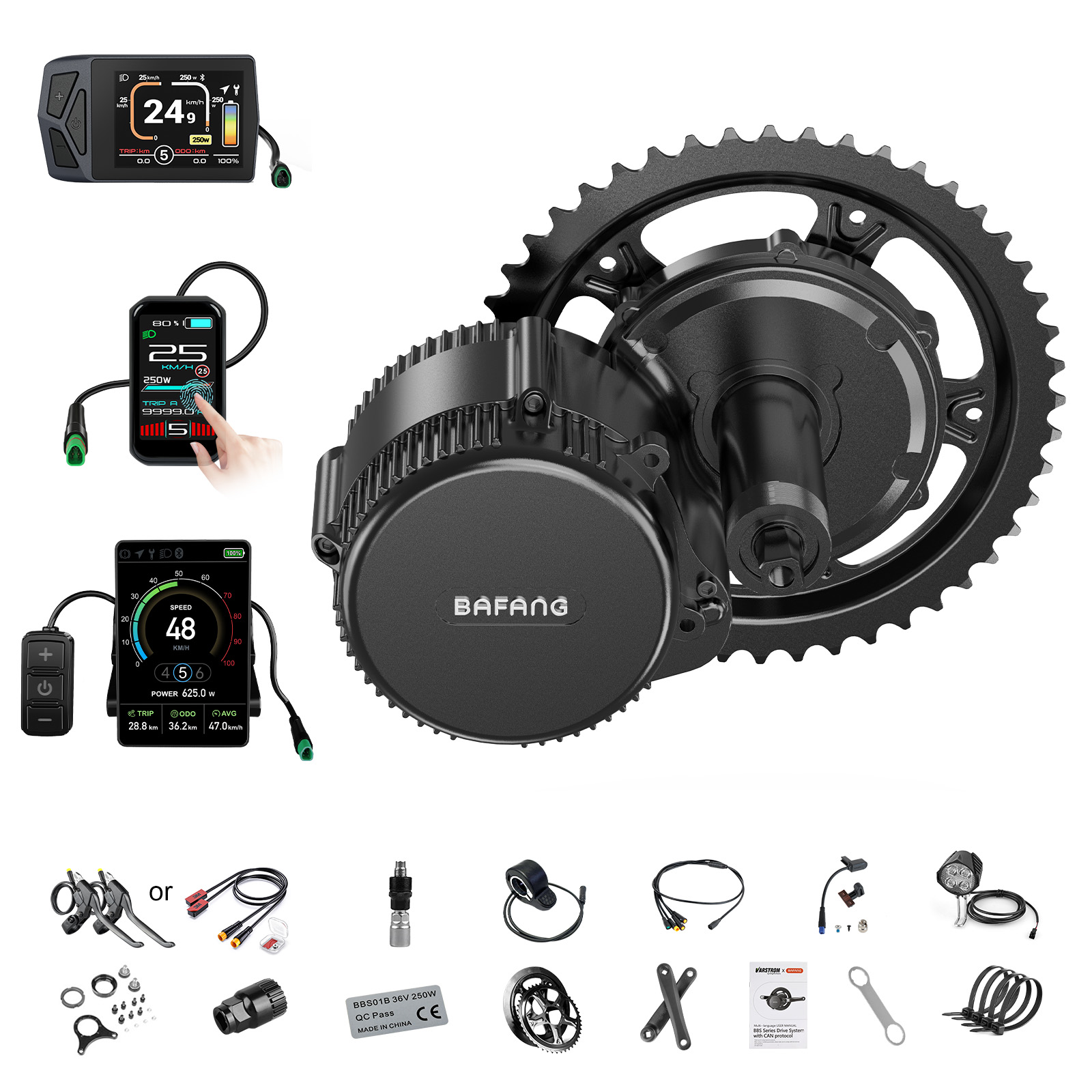 [الشحن المحلي في الولايات المت - مراجعة Central Motor Kit With Torque Sensor 500W وسعره