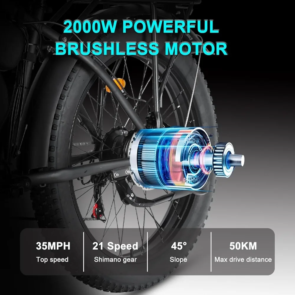 دراجة كهربائية للبالغين، محرك  - مراجعة Dual Motor Ebike Kit 2000W وسعره