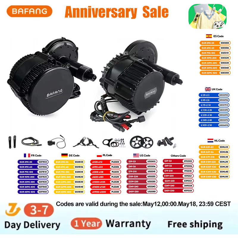 Bafang BBSHD 1000 واط 52 فولت  - مراجعة Side Hung Mid Drive Motor Kit وسعره